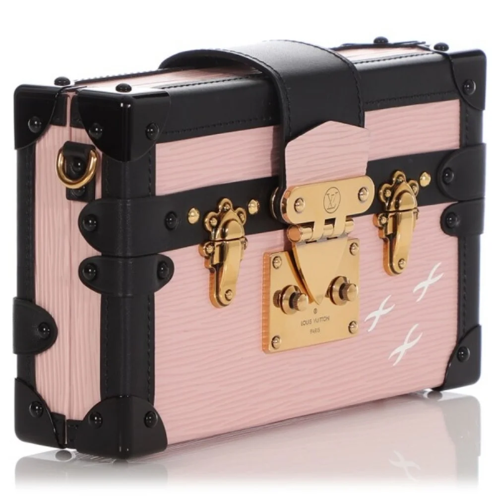 Authenticated LV LOUIS VUITTON Epi Petite Malle TRUNK Rose Ballerine BABY PINK - Picture 8 of 16